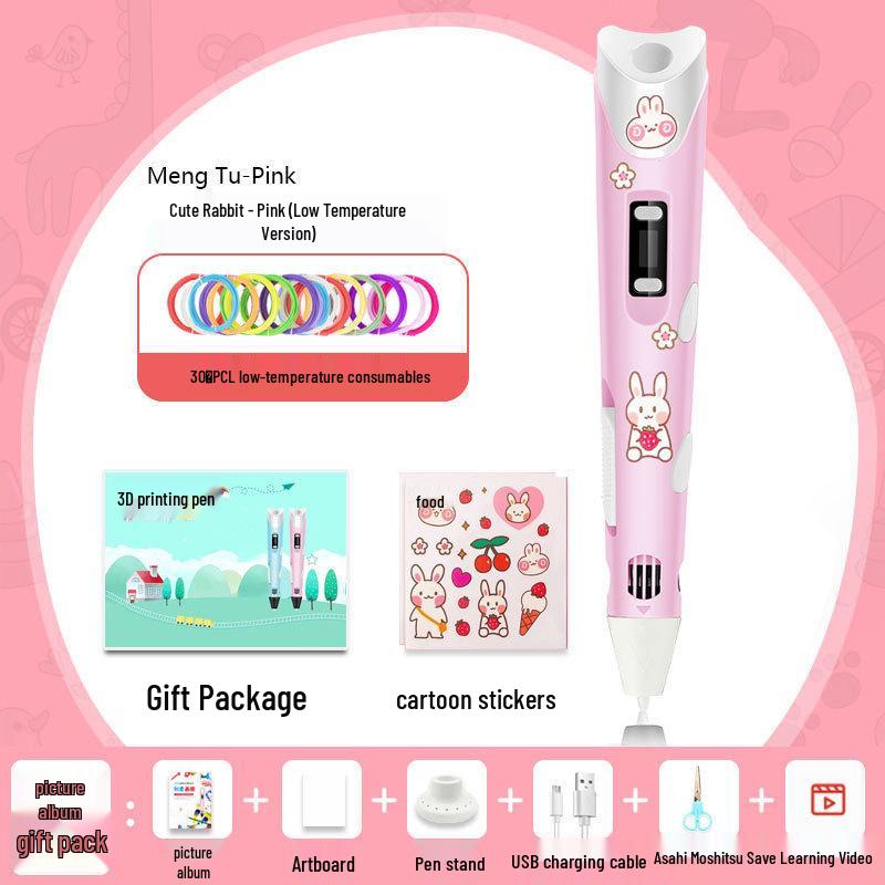 3D Low-Temperature Graffiti Pen for Students and Kids - Perfect for Creative Boys and Girls' Birthdays