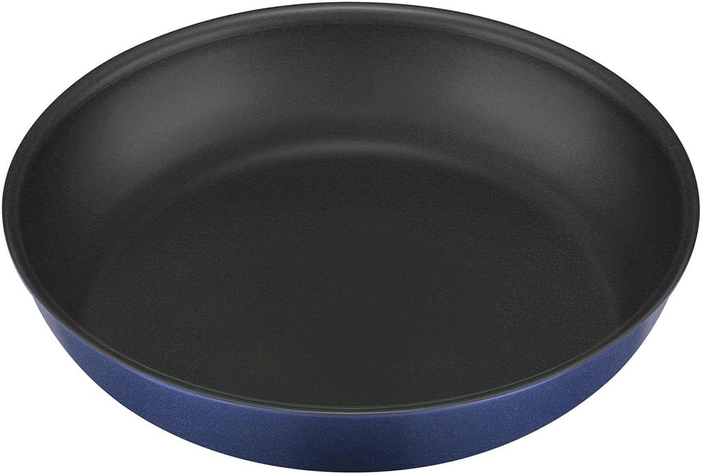 Thermos Durable Series Frying Pan with Removable Handle 26cm For Gas Fire Indigo Blue IBL KVC-026