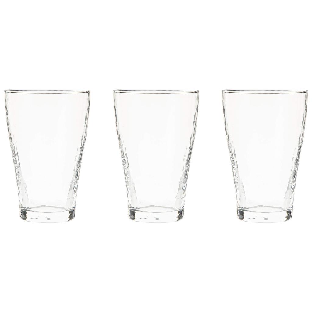 Toyo Sasaki Glass Tumbler Sazameki Set of Made in Dishwasher Glass Beer Highball Sour Chuhai Commercial Glasses, Series, 300ml, 3, Japan, Safe, Cups,