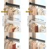 Rust-proof Wall Mount Clothes Hanger Stainless Steel Retractable Clothes Rack  Outdoor