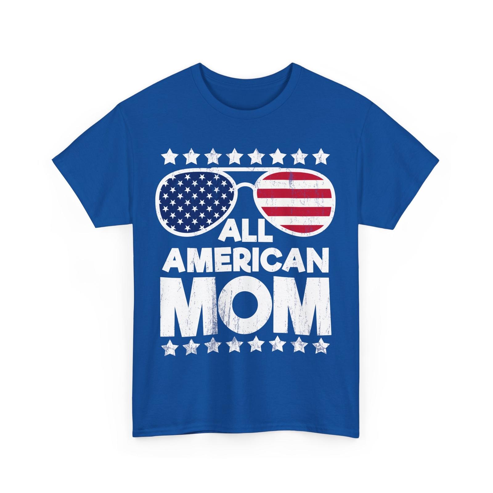 4th of July All American Mom American Flag Sunglasses Mom Vintage Shirt XXXXL