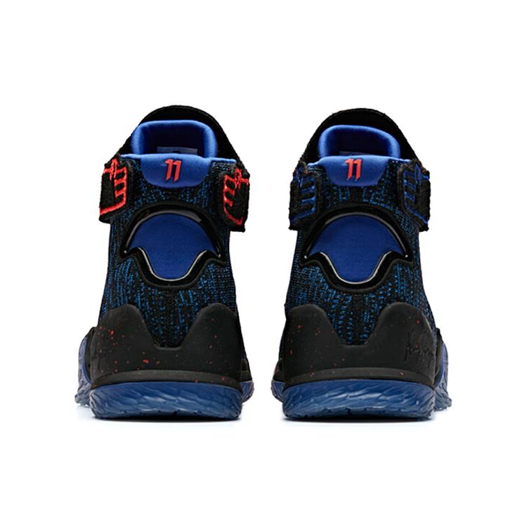 New Anta KT3 Thompson, Three Point Rain Cushioning, Wear Resistant High Top Basketball Shoes Men's Black Blue Red 11921103S-3