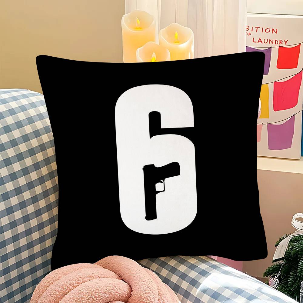 Poszewka na poduszkę Rainbow Six Siege Modna kwadratowa poszewka Sypialnia Sofa Pokój Ins Dekoracja Wypoczynek Poszewka na poduszkę