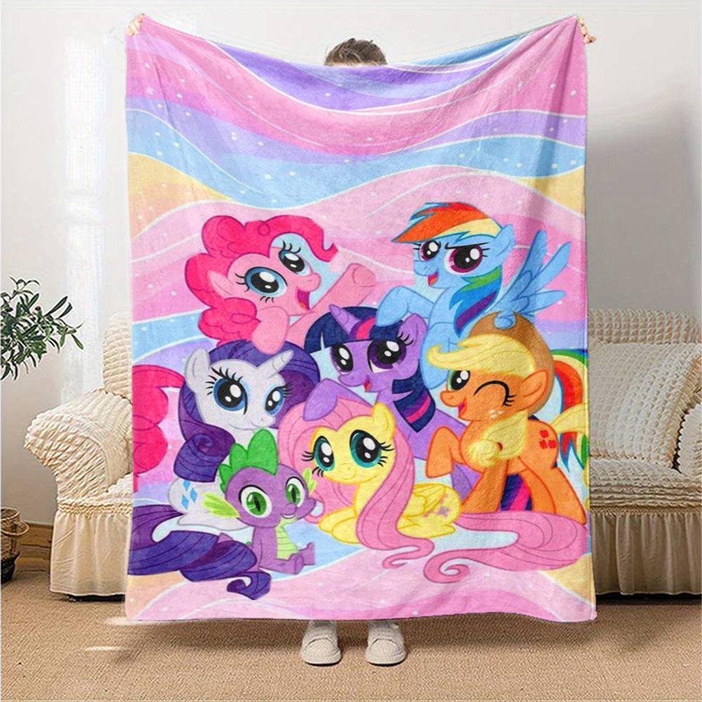 My little pony Print Flannel Blanket High Quality Warm Comfortable Cover for All Seasons Perfect for Gifts Home Decor