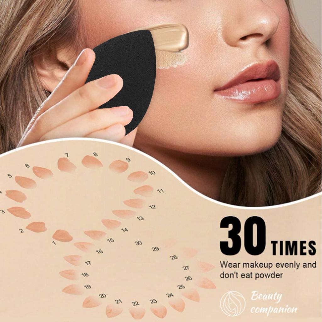 100/50/20 Pcs Black thumb powder puff mini air cushion Finger powder puff Foundation liquid Concealer Special makeup sponge tool