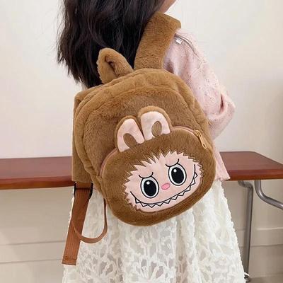 Mochilas Labubu de Desenho Animado Bolsas Mochilas Escolares para Crianças Kawaii Bolsa Labubu Mochila Zimomo Meninas Meninos Ao Ar Livre Bolsa de Armazenamento Presente