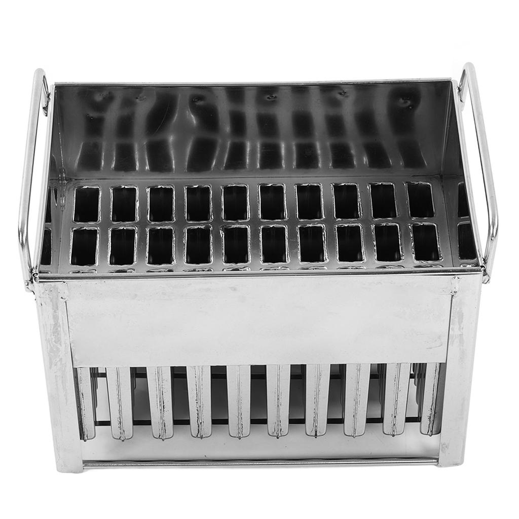 40 Bucăți Mașină de Forme pentru Pops de Gheață din Oțel Inoxidabil Formă pentru Înghețată din Oțel Inoxidabil pentru Făcut Înghețată