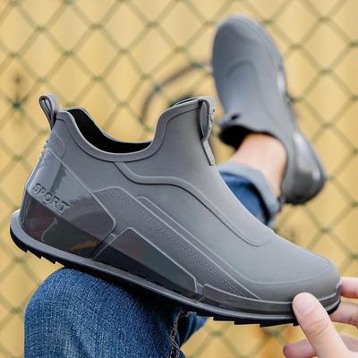 Fashion Waterproof Rain Shoes Men Galoshes Rubber Boot Fashion Man High Quality Rainshoes Ankle Boots Mens Water Shoes Botte De Pluie