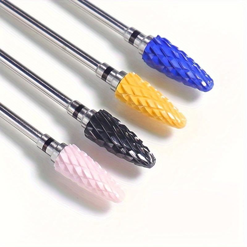 1 Stück Keramik Fräser Flamme Hartmetall Nagelbohrer Rosa Gel Entferner Elektrische Maschine Bohrer Polieren Peelen Nägel Kunstwerkzeuge