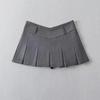 V-Waist Pleated High Waisted A-Line Mini Skirt – Sexy, College-Inspired Design