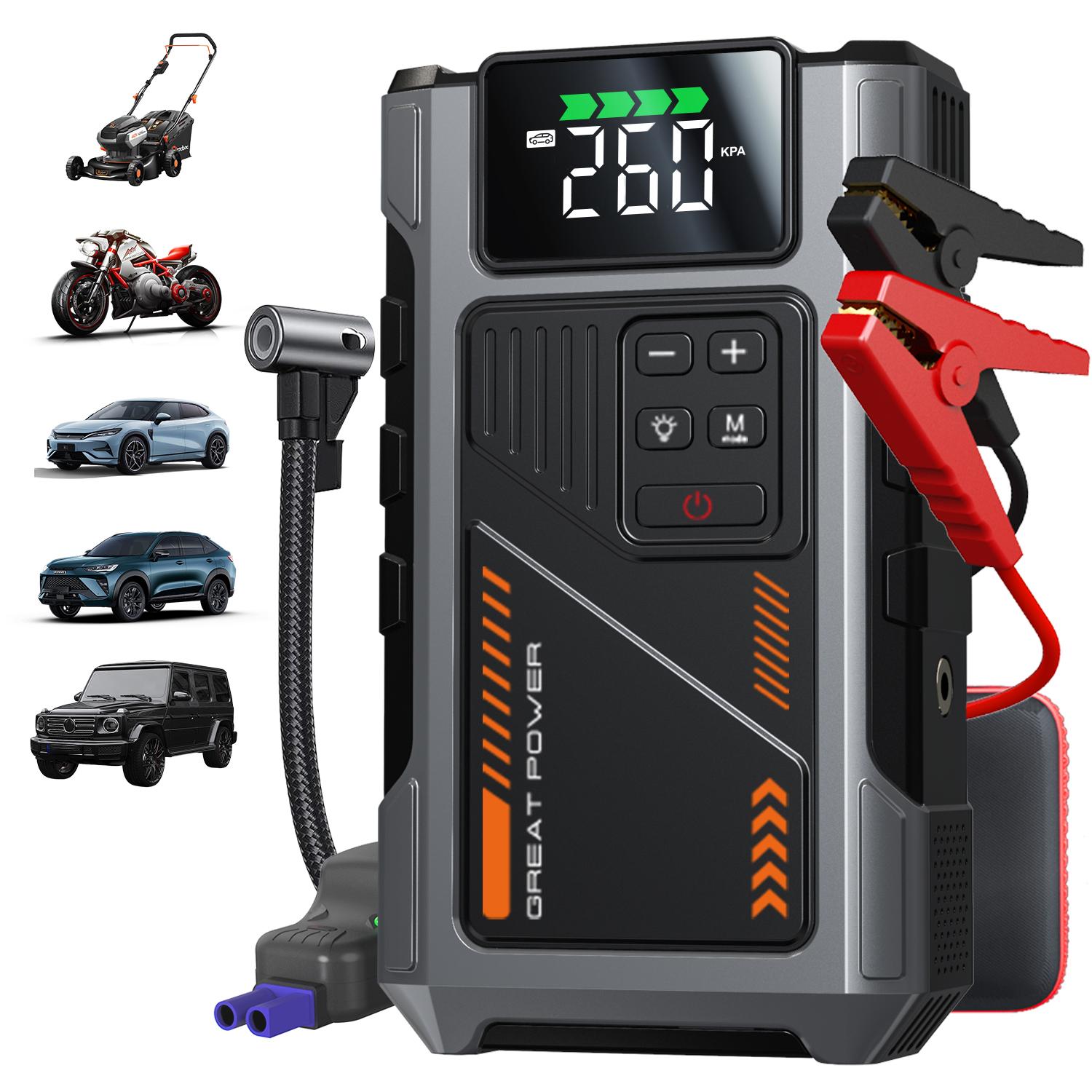 Portable Car Jump Starter With Air
