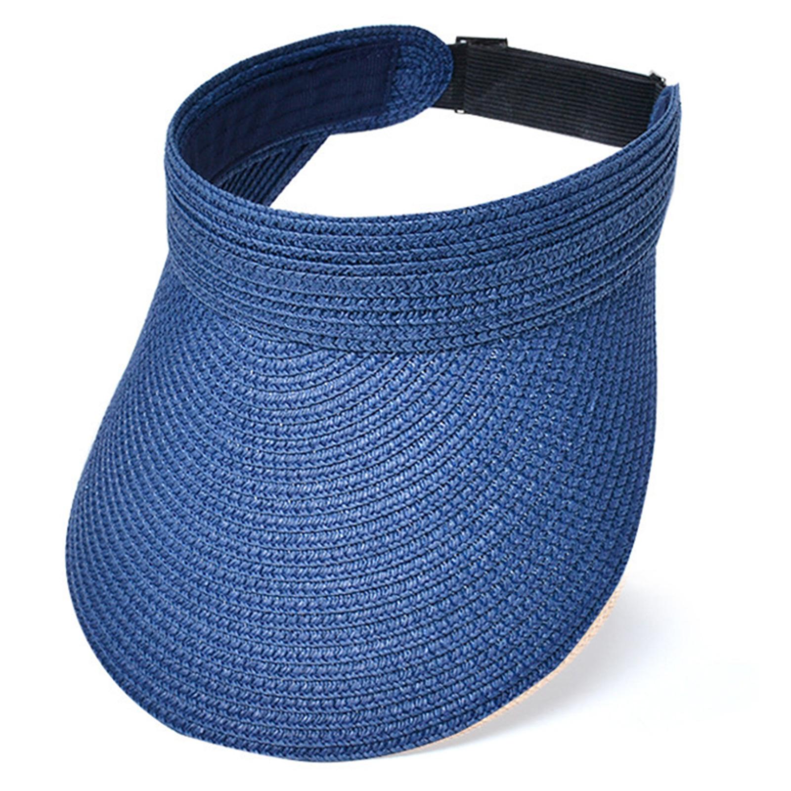 

Женская шляпа от солнца Рафия Солнцезащитные очки Соломенная шляпа Дышащая пустая верхняя часть Спортивная шляпа для соломенной шляпы Дышащая для повседневного спорта 3