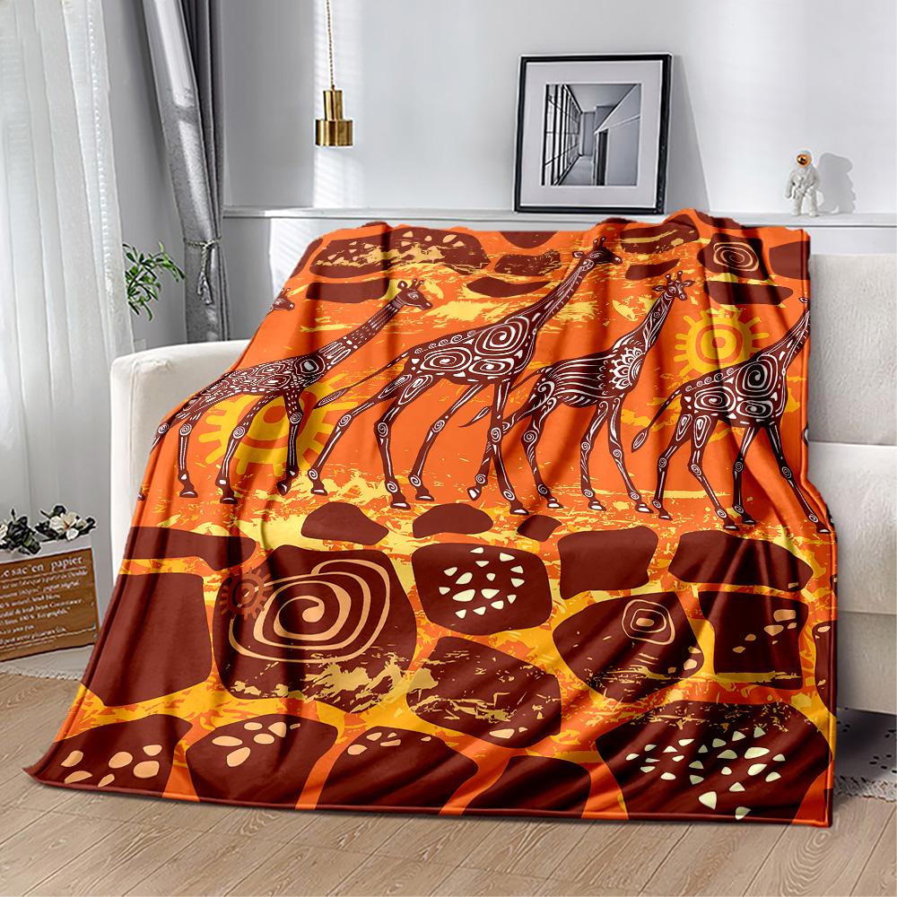 Deer Blanket Ultra-Soft Perfect for Chair Couch Sofa Four Seasons Universal Modern Style Gifts For Family Or Friends