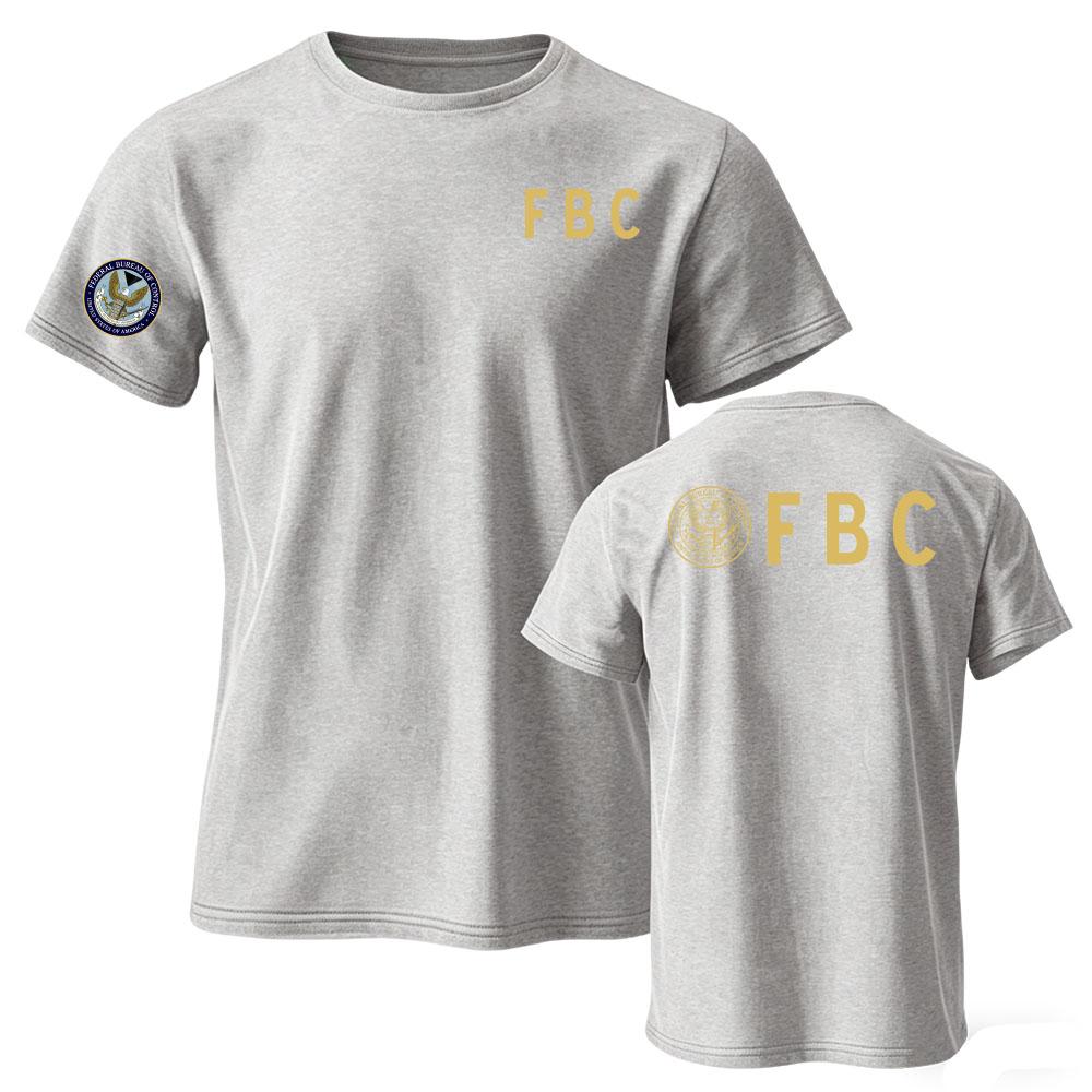 Unisex Streetwear FBC Federal Bureau of Control Tee Short Sleeve Loose O-neck T-shirt Fashion Summer Casual Male Tshirts Merch