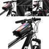 Langlebige Wasserdichte Fahrrad Radfahren Fahrrad Oberrohr Rahmentasche mit TPU Touchscreen Handyhalterung Hülle
