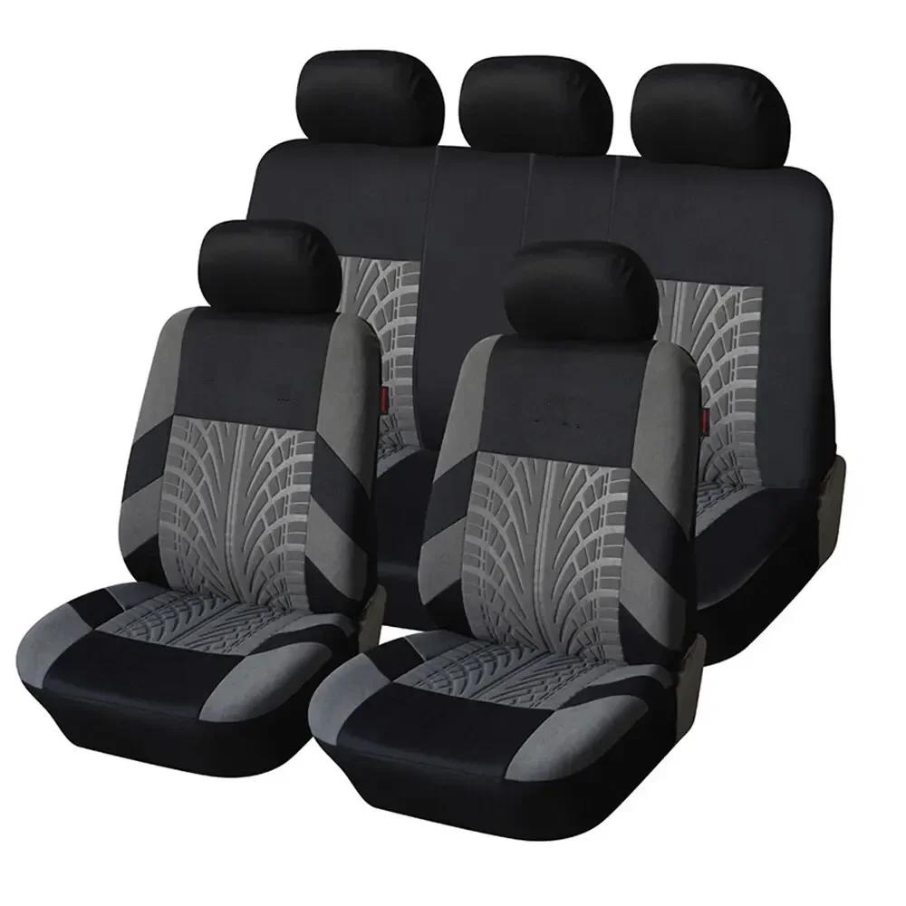 Automobile universal seat cover complete set,front split type, rear seat universal fabric, SUV sedan box type car interior cover