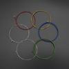 6Pcs/pack Folk Guitar String, Steel Core Guitar Strings Set Practice Replacement Part Accessory for Acoustic Folk Guitar