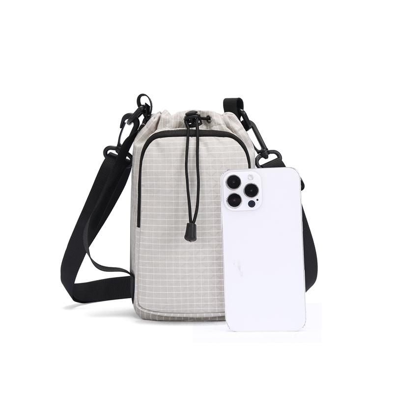 Karriertes kleines quadratisches Tasche Outdoor Sport Wasserflasche Handy Umhängetasche