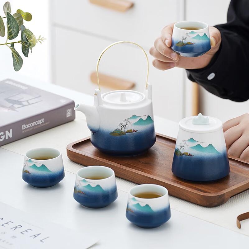 High-End Ceramic Tea Set Gift Box
