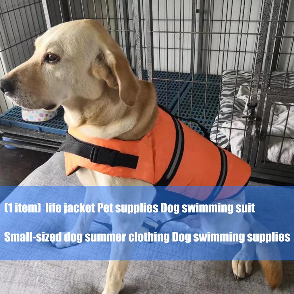 Pet Safety Jackets Waterproof Swimming Life Vest for Small Breeds with Fast Release Fasteners and Reflective Strips