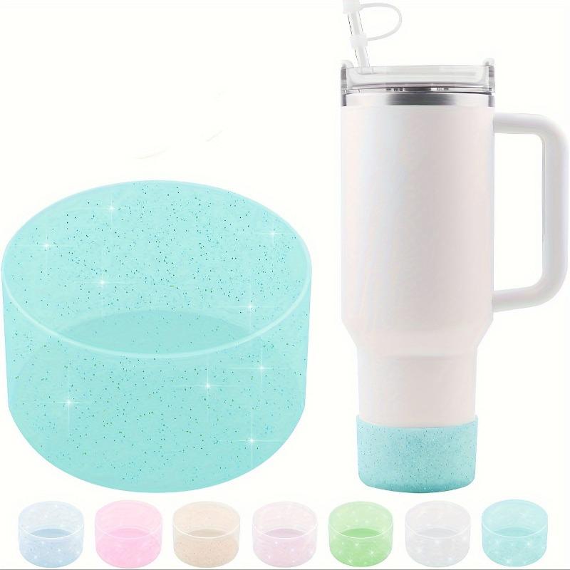 

1 шт. Силиконовый чехол на дно стакана, Нескользящий чехол-сапожок для стакана с блестками, Аксессуары для стаканов 20-40 унций и Hydro Flask 12-24 унции