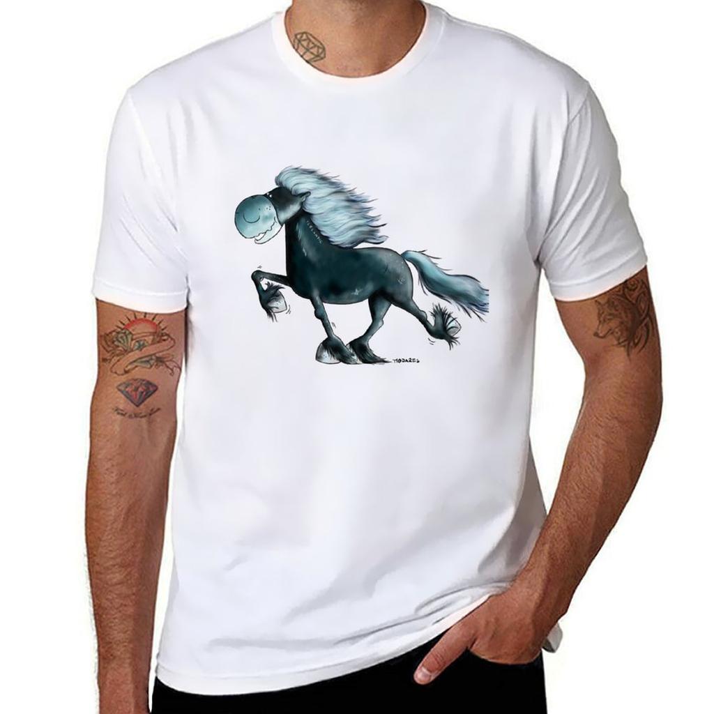 Icelandic Horse Power Tshirt Big Size Short Sleeve Tee For Men