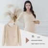 Seamless Maternity Warm Autumn Top with Velvet, Nursing-Friendly, Long-Sleeve (2003).