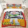 3pcs Buzz Lightyear Space Ranger Print Bedding Set (1 Cover + 2 Pillowcases, Without Inserts) D007