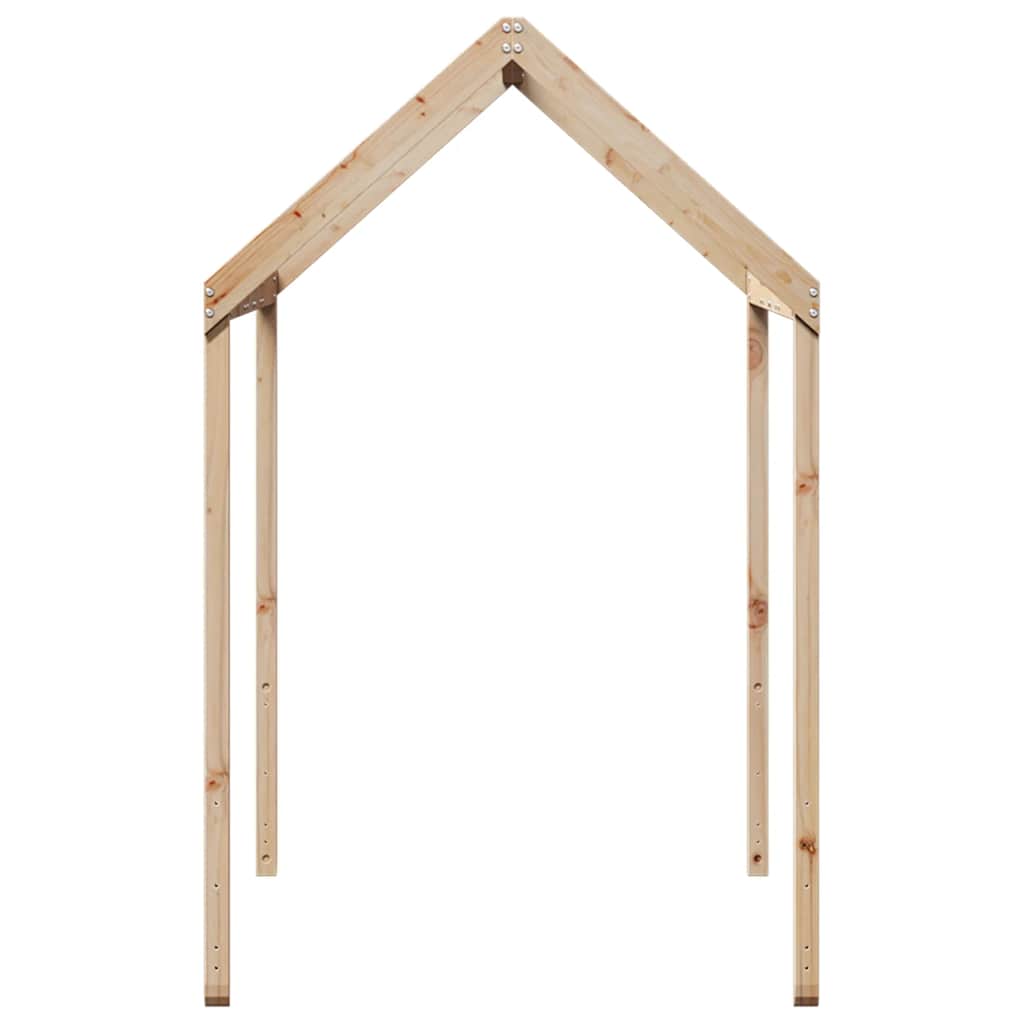 Vidaxl Canopy for Children's Bed, 217X85.5X154 Cm, Pine Wood