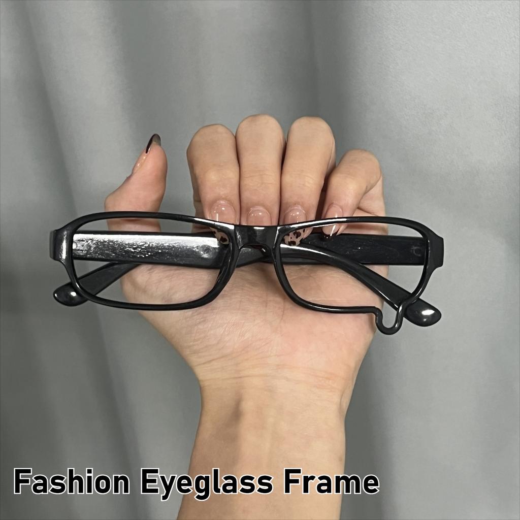 Retro Style-style Small Black Square Glasses Frame Eyeglass Frames Unisex Design Eyeglass Frames Without Lenses Clothing Props Eyeglass Accessories