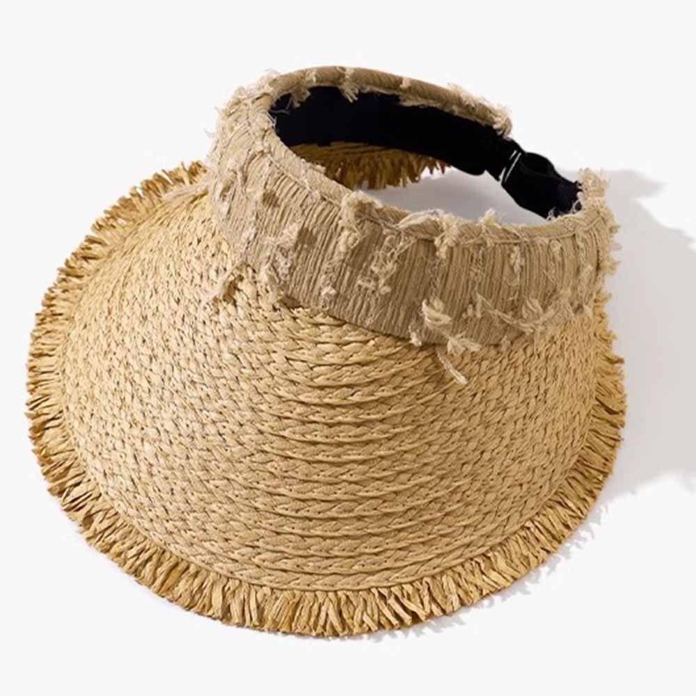 Woven Straw Empty Top Straw Hat UV Protection Folding Sunshade Hat Women's Sun Hats Sports Golf