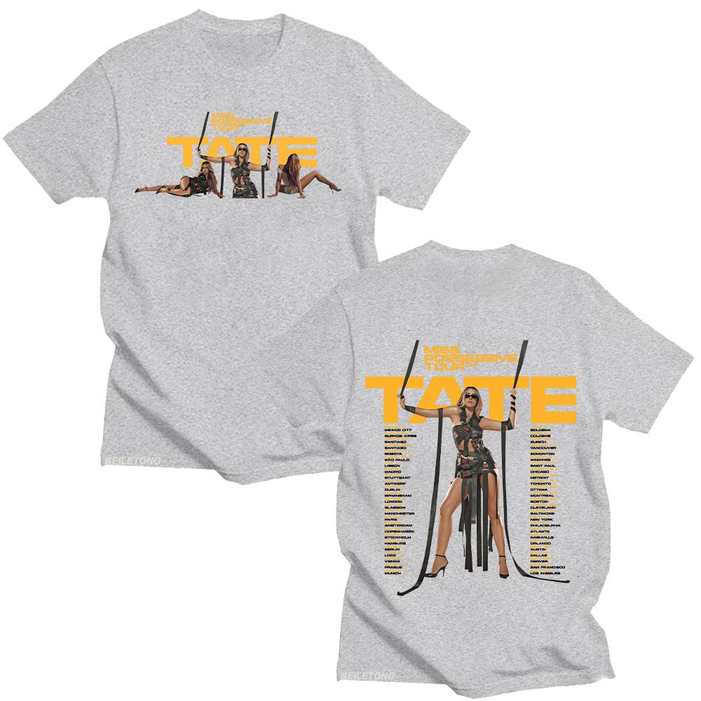 Tate McRae Miss Possessive Tour 2025 T-Shirts Unisex Harajuku O-Neck Short Sleeve TShirts Cotton Casual Tee Fashion Creative Top