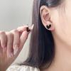 Minimalist Heart Shaped Hoop Earrings Simple Stud Design Lightweight Small Size Fashion Jewelry Accessories for Everyday Wear