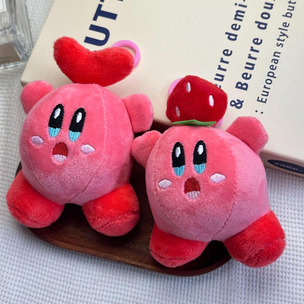 Cute Kirby Star Plush Keychain Pendant - Mini Doll Backpack Ornament