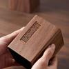 Retro Engraving Black Walnut Wooden Pen Holder Pen Organizer Office Desktop Storage Box Cosmetics Paper Box Gift