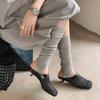 Fashion 2025 Women Slippers Square Toe Med Heel Women Shoes Roman Black Women Sandals Gladiator Handmade Ladies Modern Slippers
