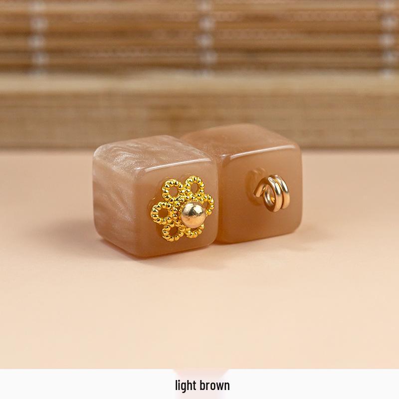 Hengmeihe Retro Jade-Style Bamboo Joint Decorative Buckle for Qipao and Hanfu 