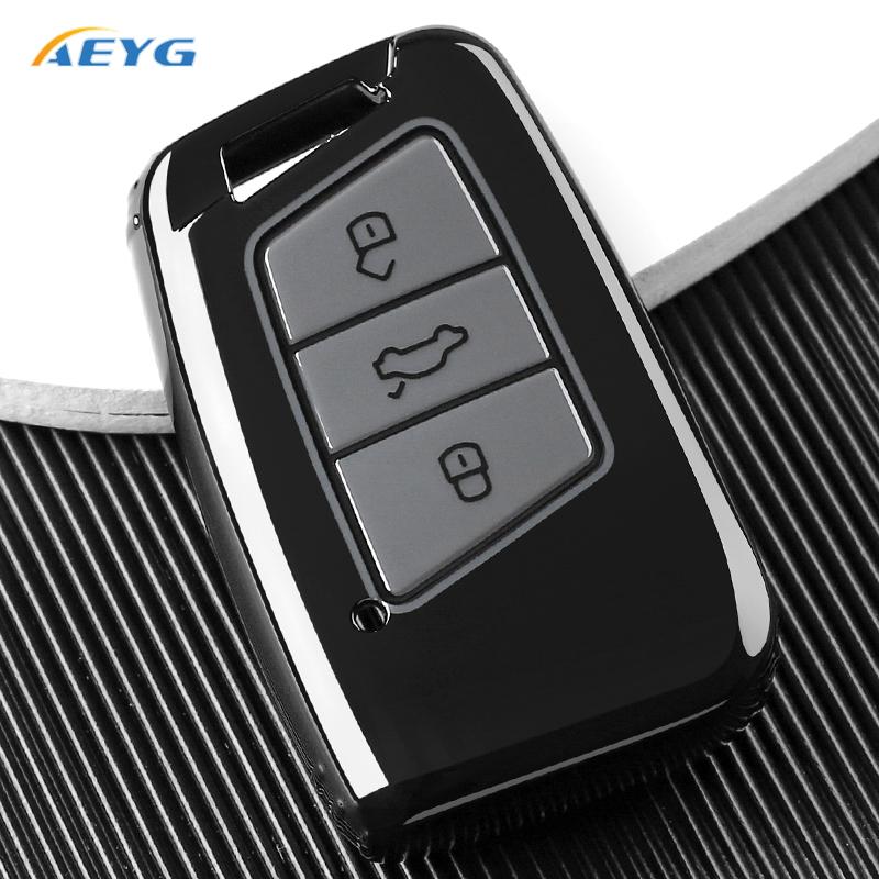 

Fashion Soft Tpu Car Smart Key Case Shell Cover For Vw Passat B8 Skoda Kodiaq Superb A7 Protected Holder Keyless Fob Accessories