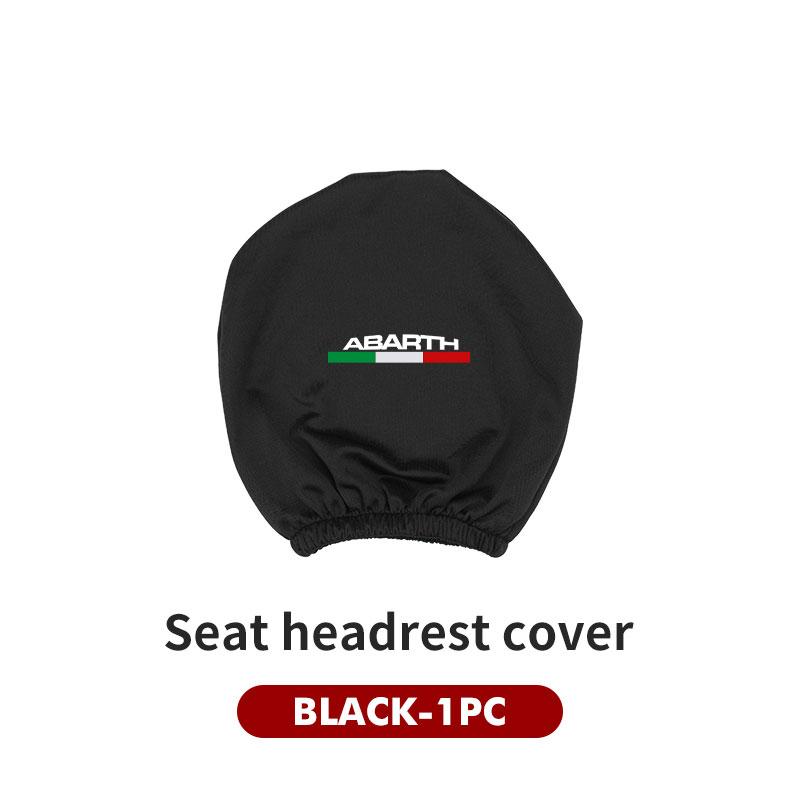 Car Seat Headrest Pillow Anti-Dirty Elastic Protective Cover For Abarth 124 125 500 695 5CC TC Spider Panda
