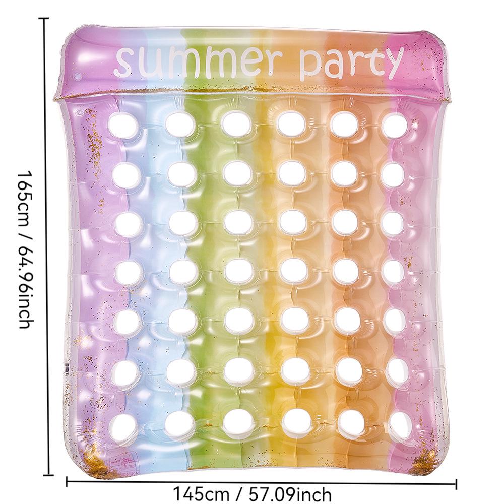 New Style Daisy Stripe Inflatable Pool Float Lounger