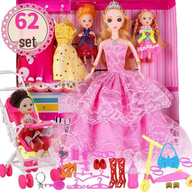 Girls' Princess Elsa Doll Dress-Up Set - Holiday Gift for Kids