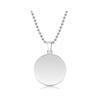 Round Bead Stainless Steel Necklace with Custom Engraving – Ideal Birthday Gift