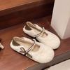 Women's Flat Furry Loafers: 2025 Slip-on Bow Moccasins - Autumn Hot Style, Cute Low-Cut