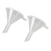 2pcs Plastic Mini Funnel Transparent Portable Multi Purpose for Perfumes Liquid Powder Essential Oils