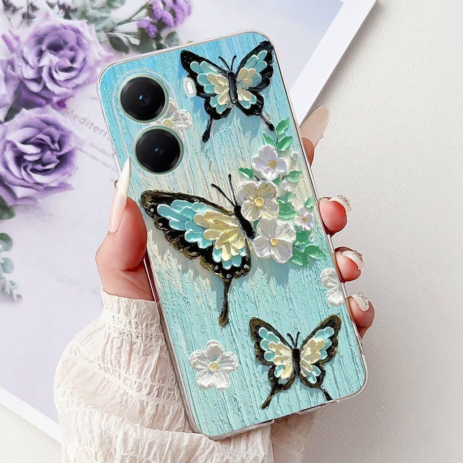 For Xiaomi Poco X7 Pro 5G Case Fashion Flower Queen Pattern Soft Silicone Clear Phone Cover For Xiaomi Poco X7 PocoX7 Pro Fundas