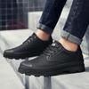 Fashion Shoes Men Lace Up Oxfords Genuine Leather Casual Outdoor Wear-Resistant Fashion Comfortable Round Toe Walking Elegant Shoes