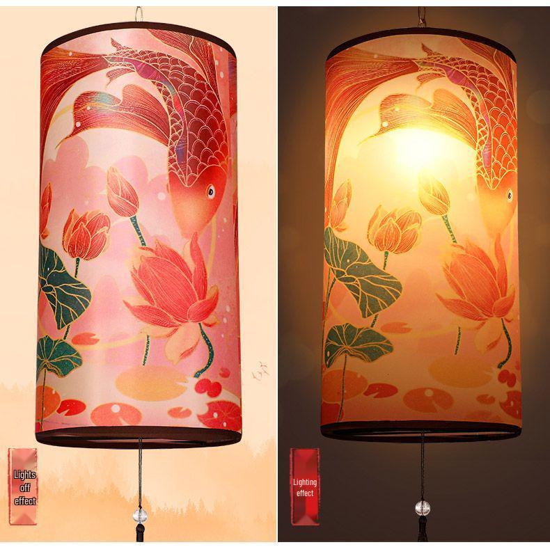 Outdoor Waterproof Traditional Chinese Lantern: Elegant Imitation Sheepskin for Restaurant or Chandelier Decoration
