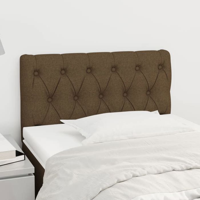 VidaXL Tête de Lit Meuble de Chambre à Coucher Accessoire de Lit Simple Tête de Cadre de Lit Intérieur Marron Foncé 346301