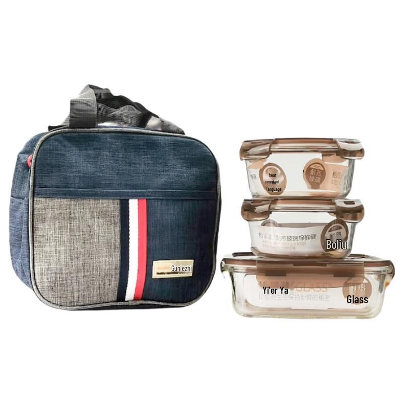 YILEYA Värmetåliga Glasbehållare för Mat, Set