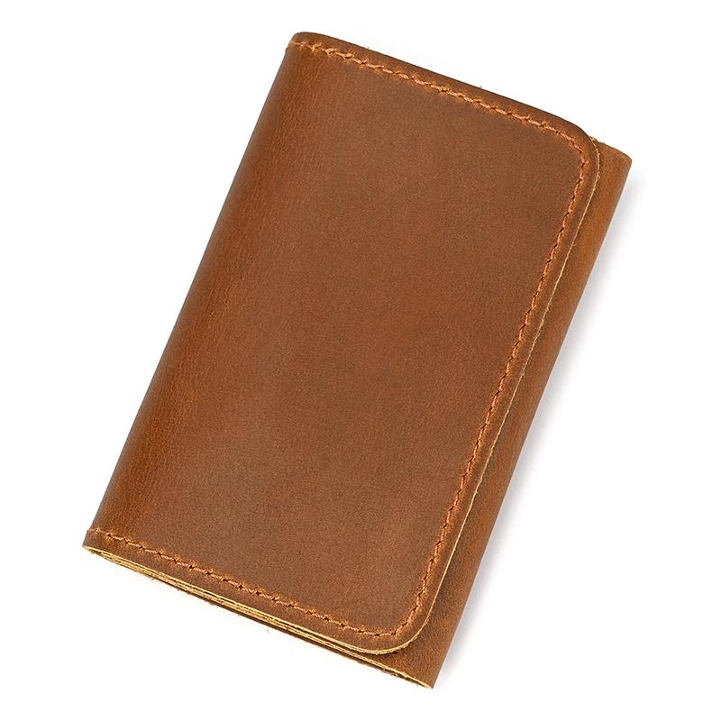 

New Style Men Women Leather Coin Purse Clip Wallet For Cards Coins Real Cowhide Men s Small Purse Card Holder Clip Purse Wallets світло-коричневого кольору